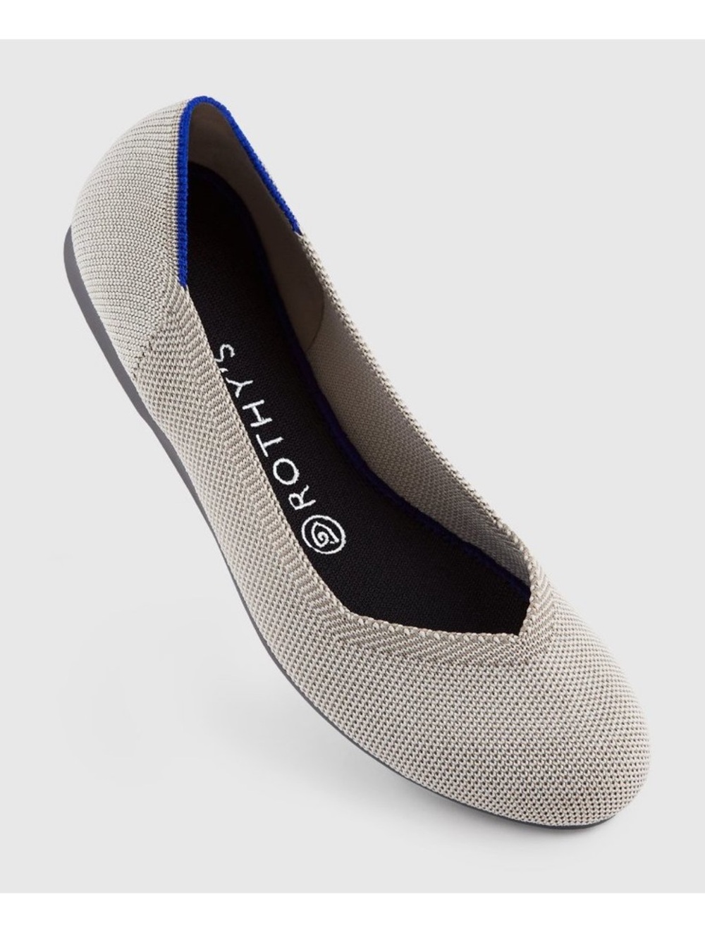 Rothy's Flax Birdseye The Flat Round Toe Women's Shoes 10